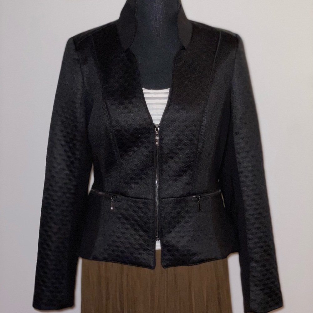 WHITE HOUSE BLACK MARKET Zip-Front Jacket